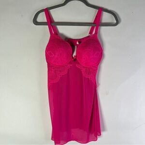 Juicy Couture Pink Lace Babydoll Nightwear Lingerie